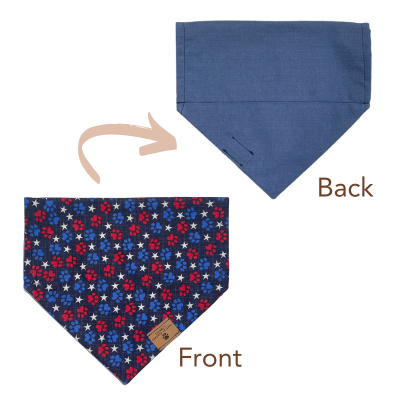 Red White & Paws Bandana