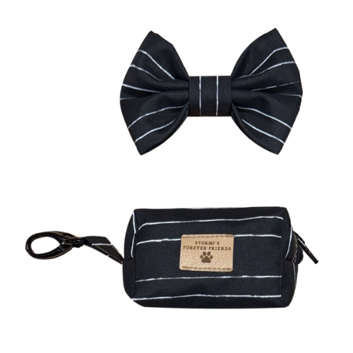Striped Waste Bag Holder