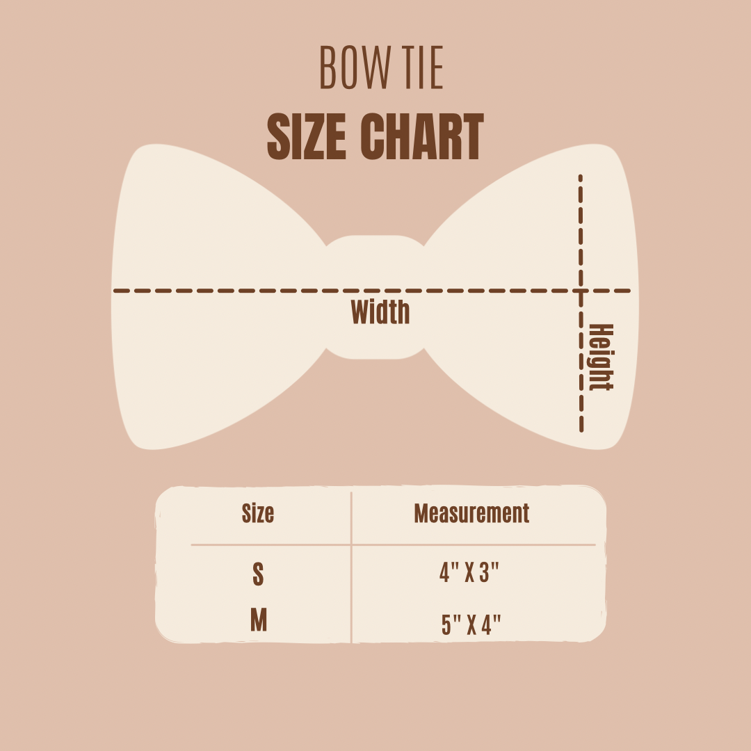 Beige Seashell Bow Tie