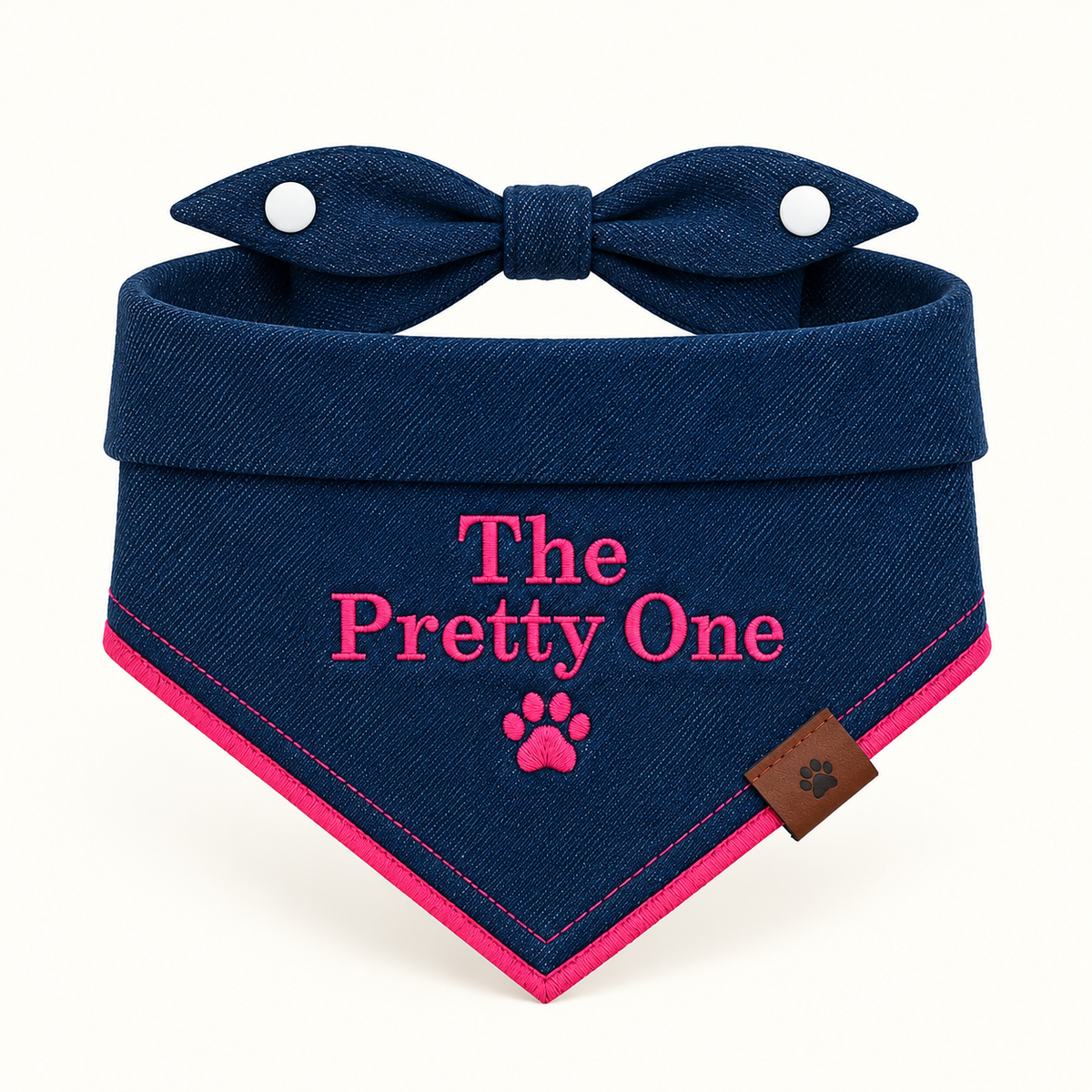 'The Pretty One' Embroidered Bandana