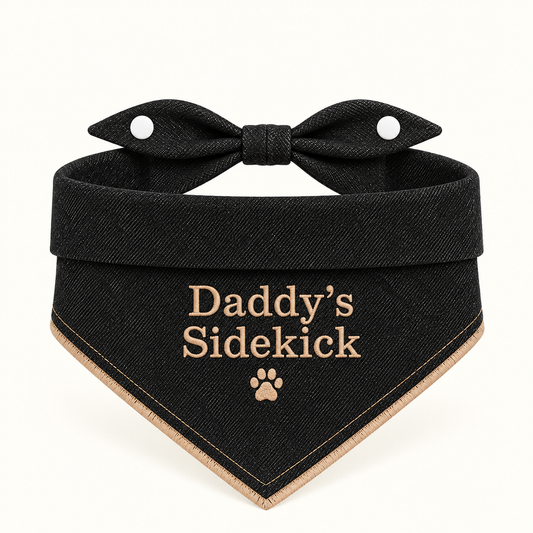 Daddy's Sidekick Embroidered Bandana