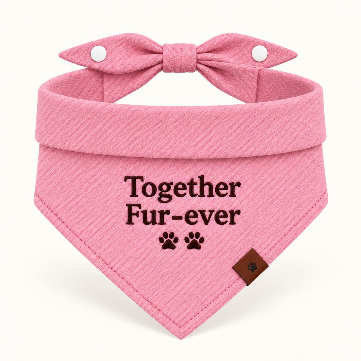 'Together Fur-ever' Embroidered Bandana