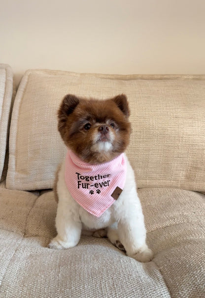 'Together Fur-ever' Embroidered Bandana