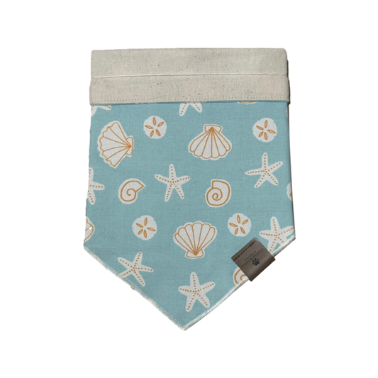 Blue Seashell Bandana