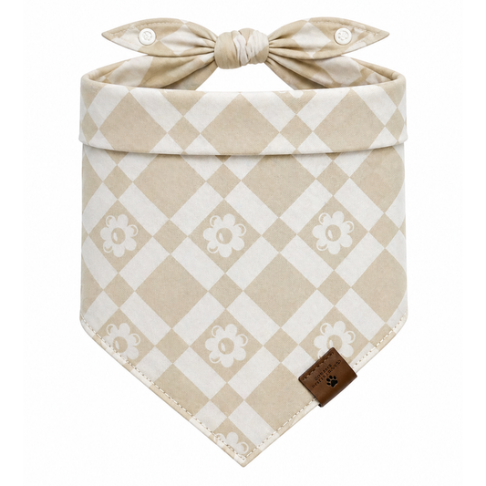 Checkered Daisy Bandana
